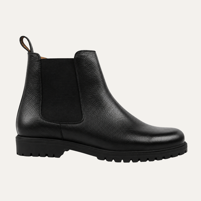 Ryze - Men's Black Pebble Grain Leather Chelsea Boot
