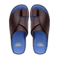 Curtis - Men's Reddish Brown Pebble Grain Leather Slipper