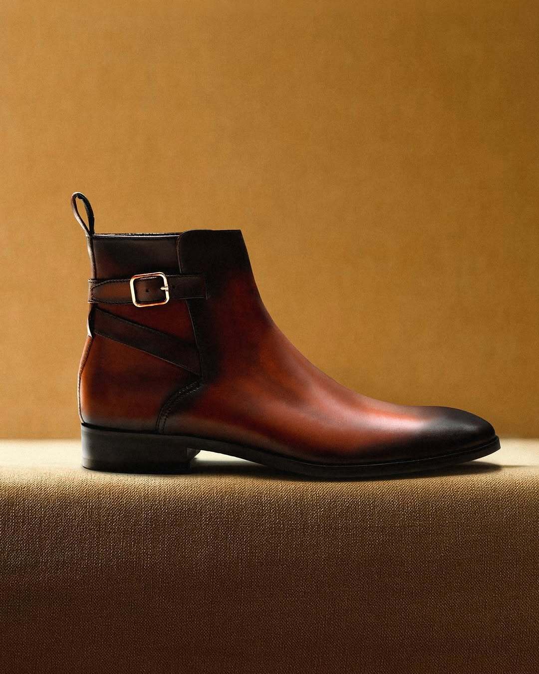 Atsushi - Men's Oxblood Calf Leather Jodhpur Boot