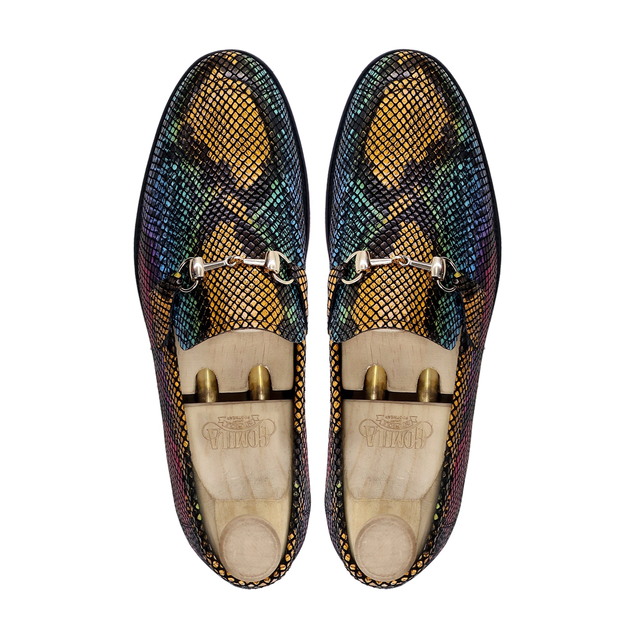 Sayuri - Men's Rainbow Printed Leather Loafer