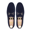 Vesco - Men's Navy Blue Suede Loafer