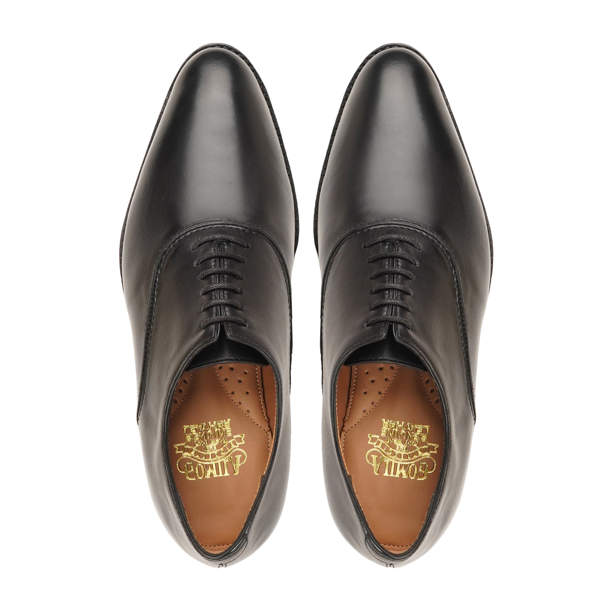 Charro - Men's Black Calf Leather Oxford Shoe