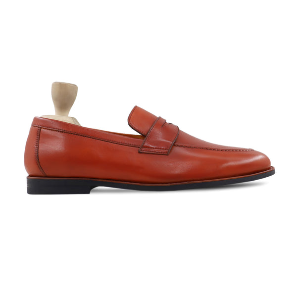 Reford - Men's Orange Tan Calf Leather Loafer