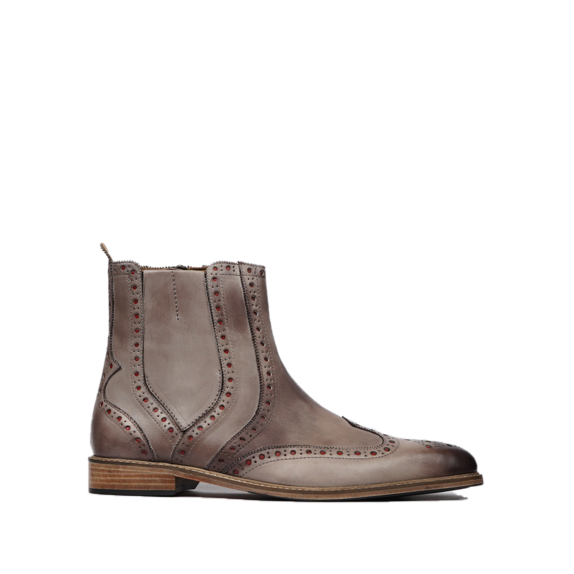 Orion - Men's Burnished Gray Calf Leather Chelsea Boot
