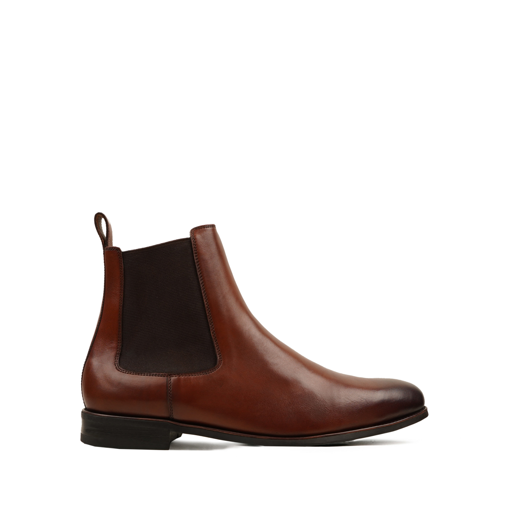 Osamu - Men's Burnished Brown Calf Leather Chelsea Boot