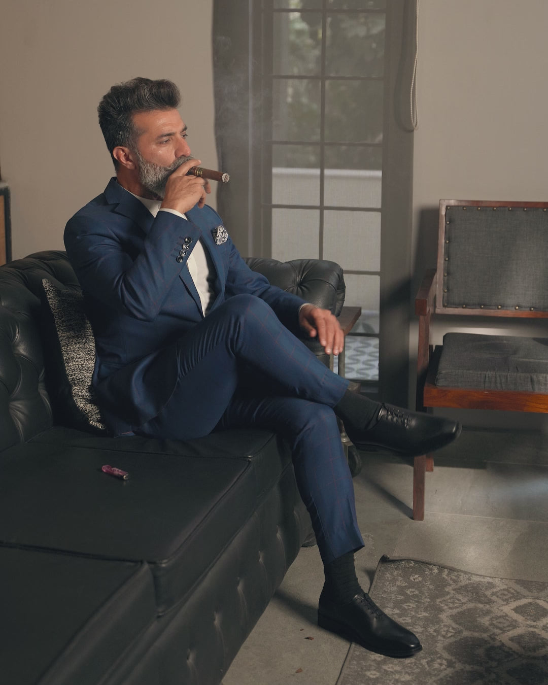 Hammer - Men's Black Calf Leather Wholecut Shoe video