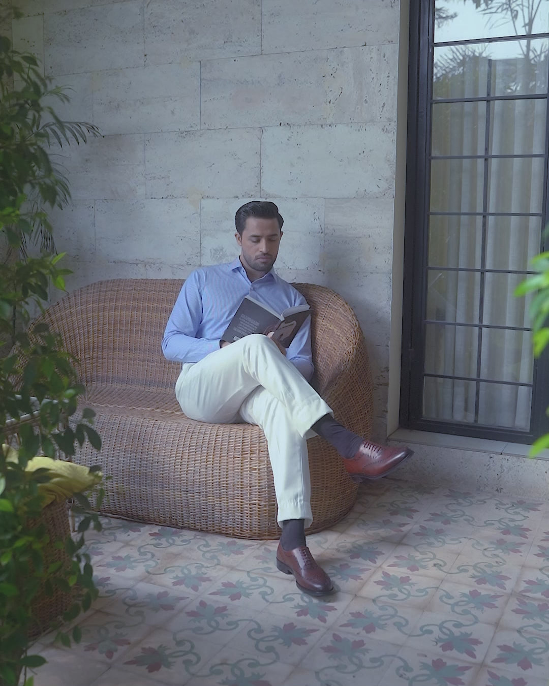 Bristol - Men's Oxblood Calf Leather Wholecut Shoe video