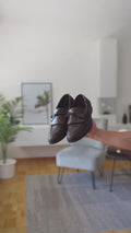 Korsor - Men's Dark Brown Hand Woven Calf Leather Loafer video