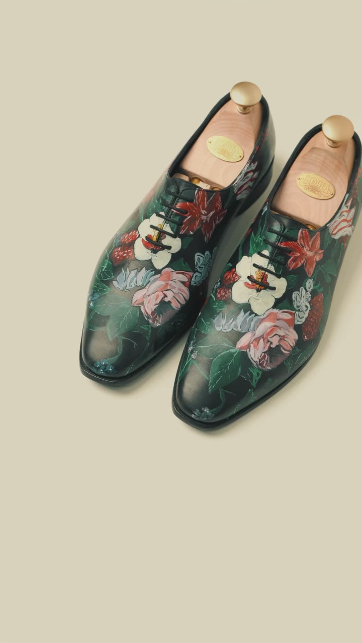 Ryker - Men's Black Hand Painted Wholecut video