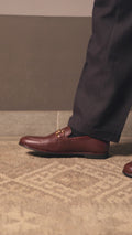 Benito - Men's Oxblood Pebble Grain Leather Loafer video