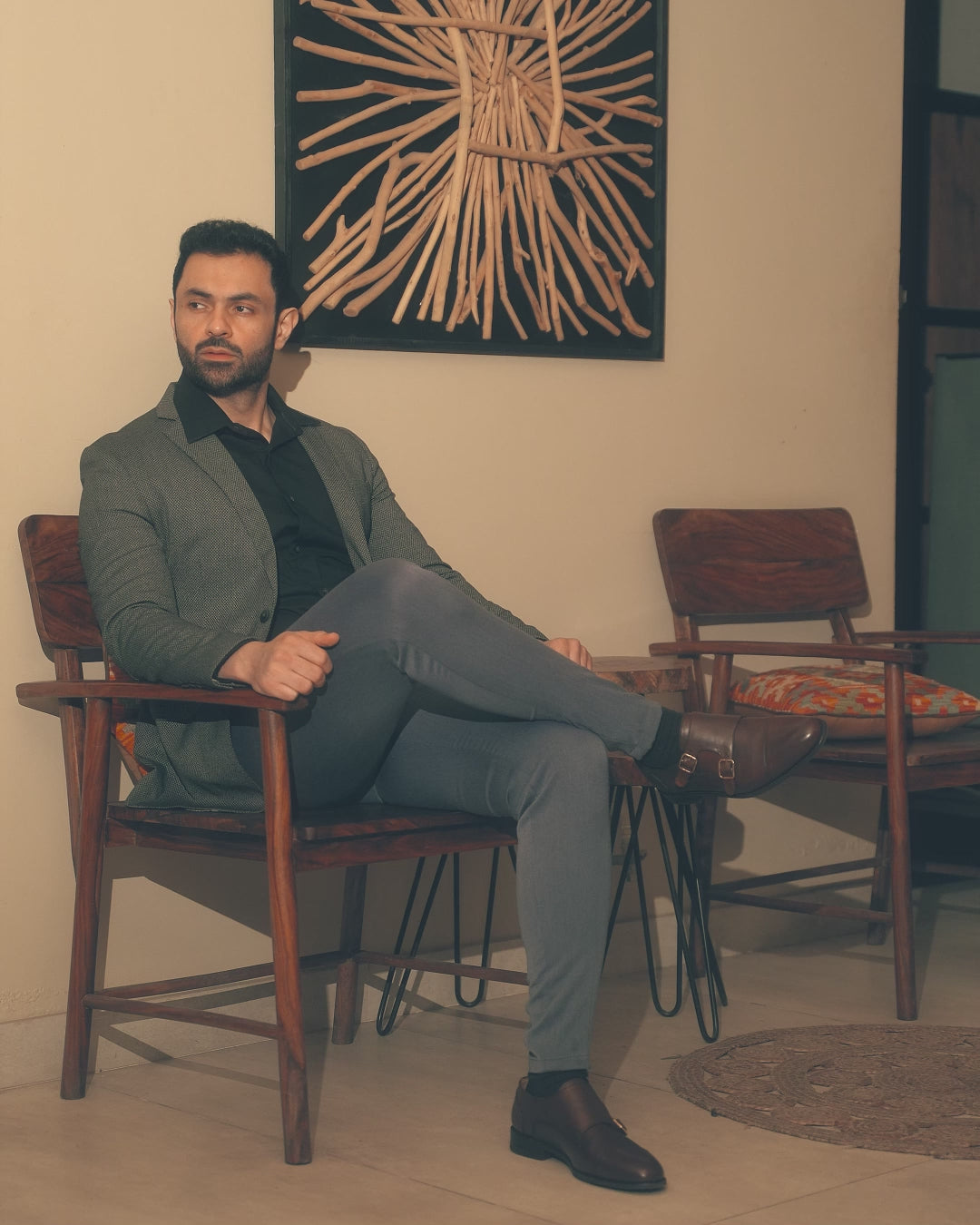 Allin - Men's Brown Calf Leather Double Monkstrap video