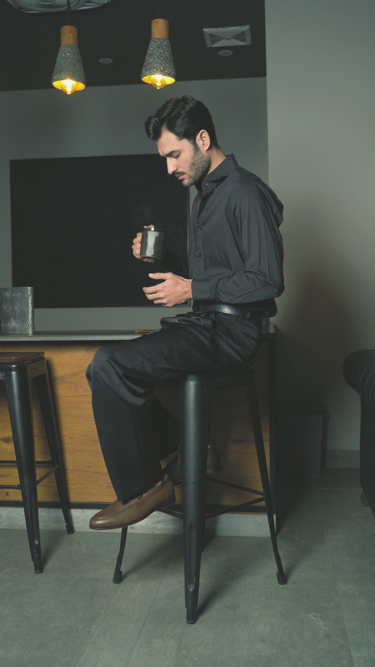Jace - Men's  Brown Pebble Grain Leather Loafer video