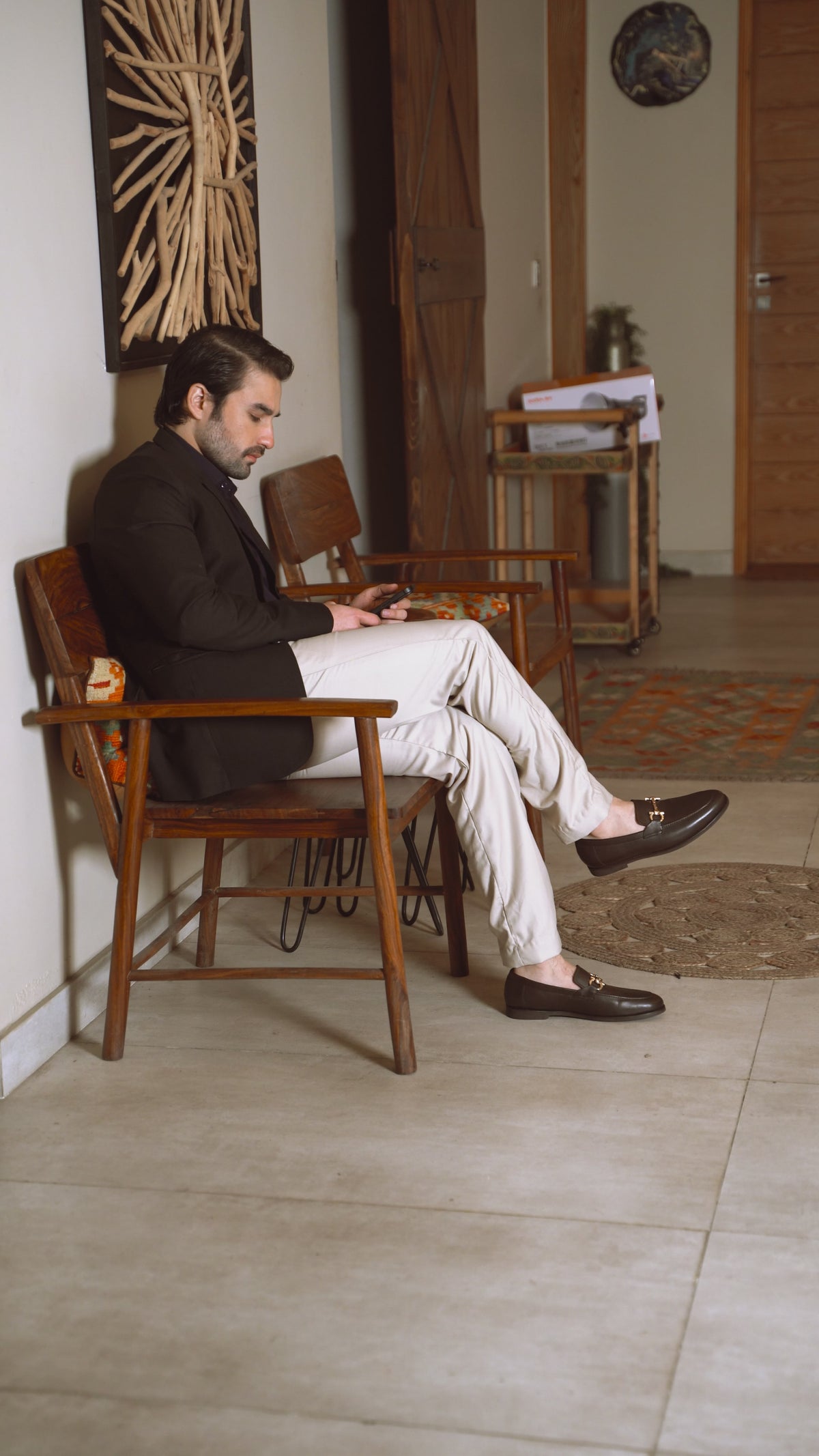 Essen - Men's Dark Brown Calf Leather Loafer video