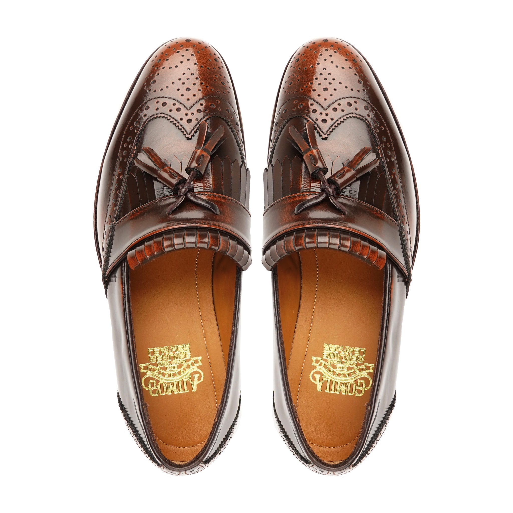 Hobbs - Men's Burnished Brown Box Leather High Shine Loafer