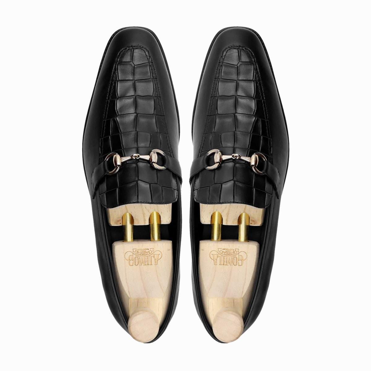 Dukhan - Men's Black Calf Leather Loafer