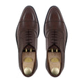 Ezio - Men's Dark Brown Calf Leather Oxford Shoe