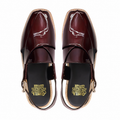 Harvey - Men's Oxblood Patent Leather Sandal