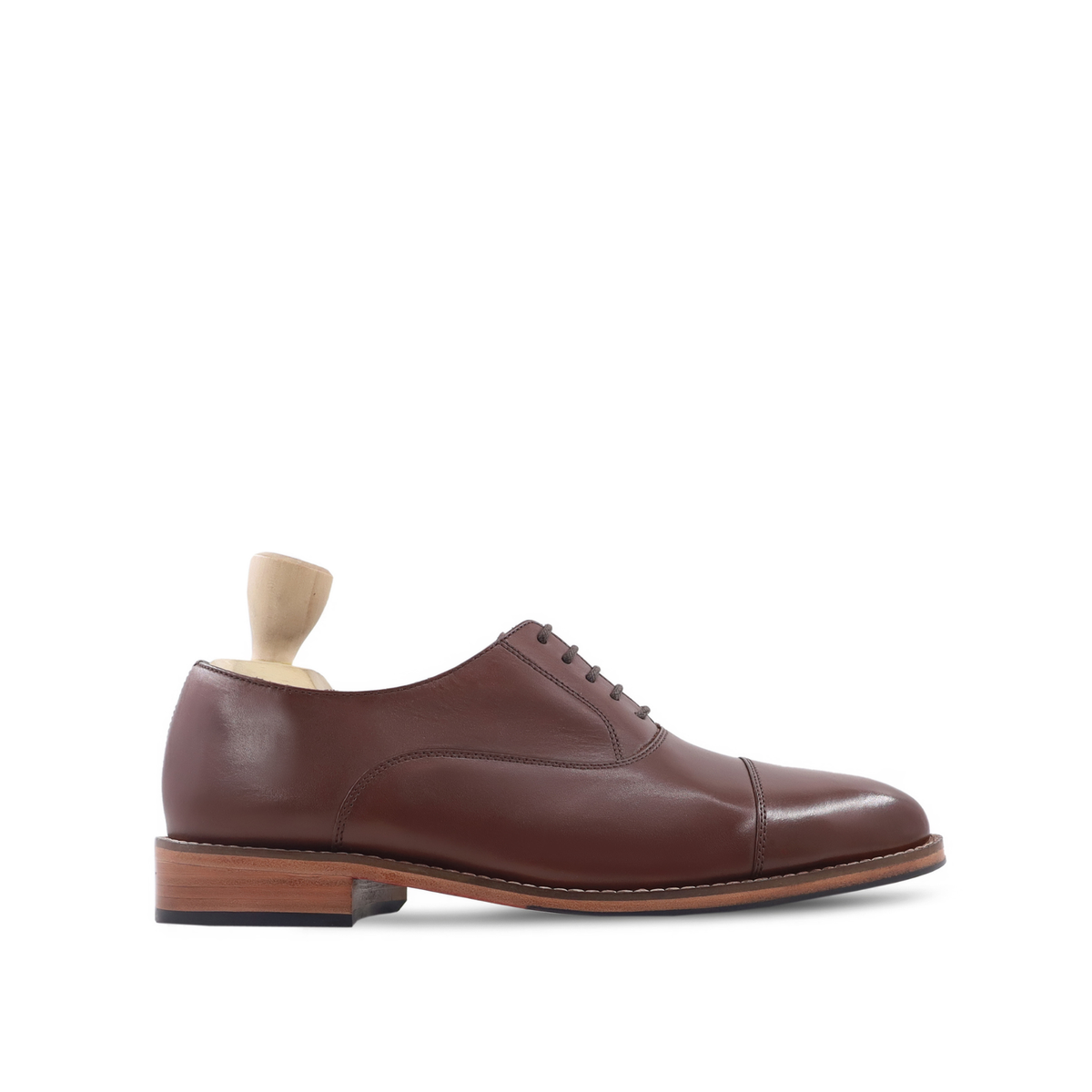 Oswald - Men's Brown Calf Leather Oxford Shoe