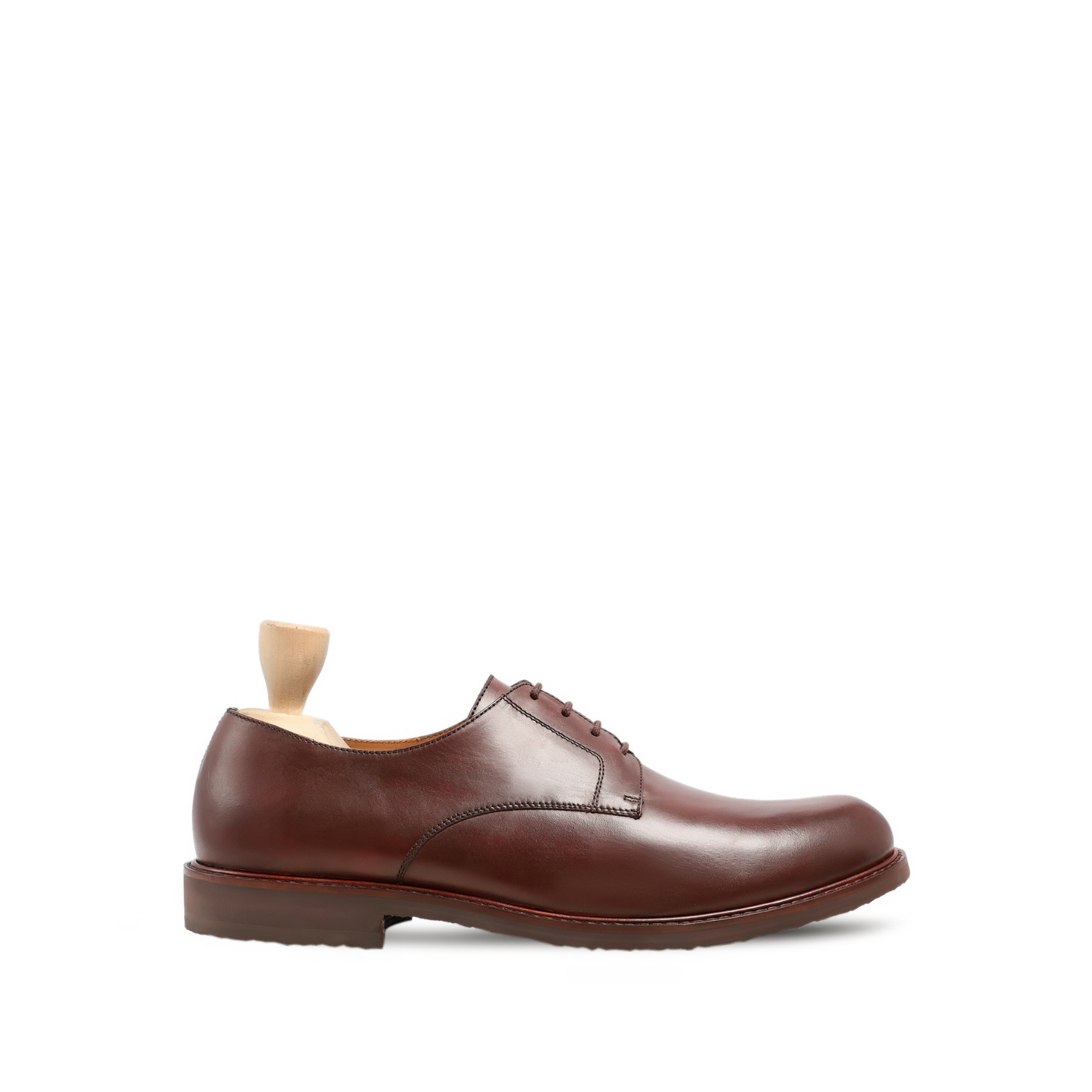 Dason - Men's Brown Patina Calf Leather Derby Shoe