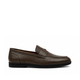 VIRELLO - Men's Dark Brown Pebble Grain  Leather Loafer