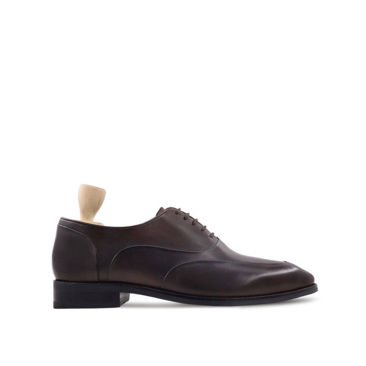 Kabe - Men's Dark Brown Calf Leather Oxford Shoe