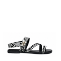 Calyx - Women's Black and Grey Strapped Sandal