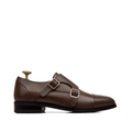 Allin - Men's Brown Calf Leather Double Monkstrap