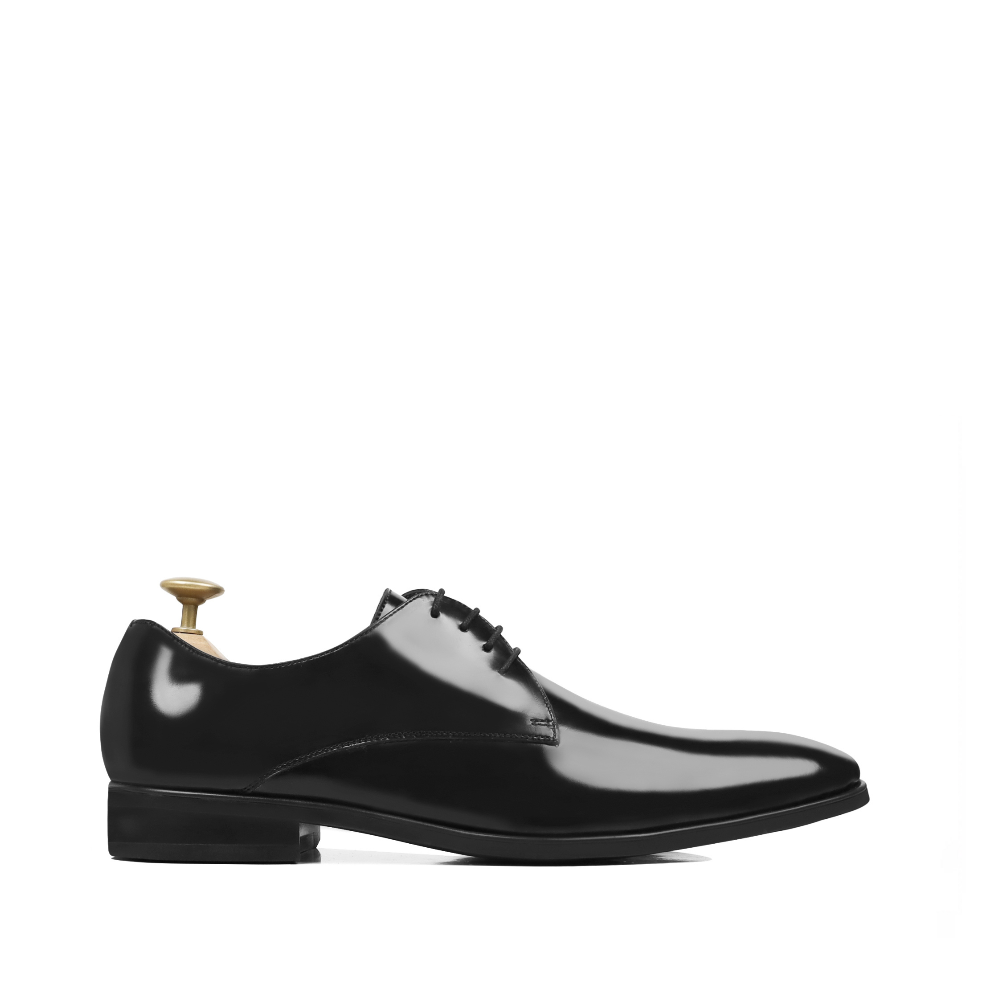 Blooms - Men's Black Box Leather Derby Shoe