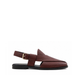 Lahti - Men's Oxblood Pebble Grain Leather Sandal