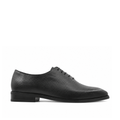 Tromso - Men's Black Pebble Grain Leather Wholecut Shoe