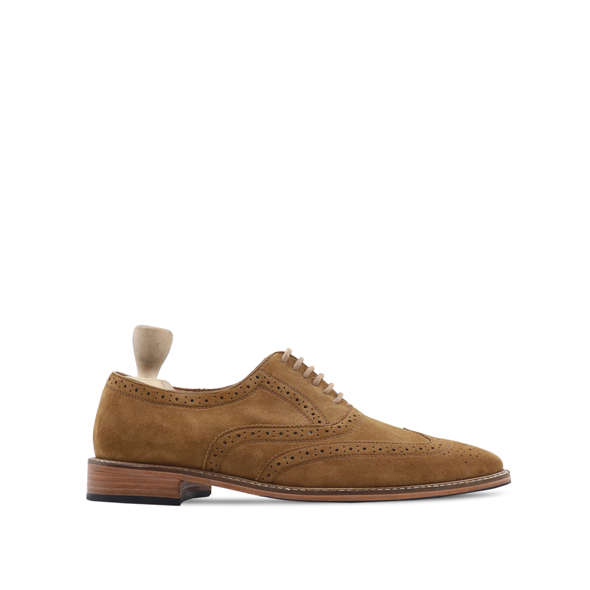Ptuj - Men's Camel Kid Suede Oxford Shoe