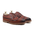 Takara - Men's Reddish Brown Calf Leather Oxford Shoe