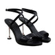 Anna - Women's Black Strapped Heels