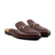 Genesis - Ladies Oxblood Pebble Grain Leather Slipper