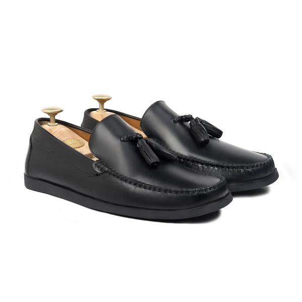 Grace - Men's Black Calf Leather Loafer