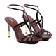 Luana - Women's Oxblood High Shine Strapped Heels