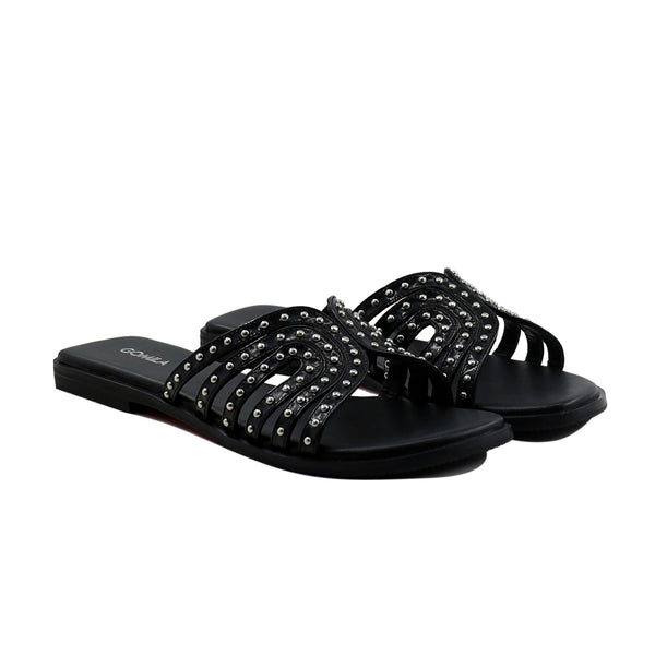 Cosima - Women's Black Slipper