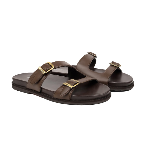 Mosher - Men's Brown Calf Leather Slipper