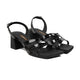 Fionix - Women's Black Strapped Heel