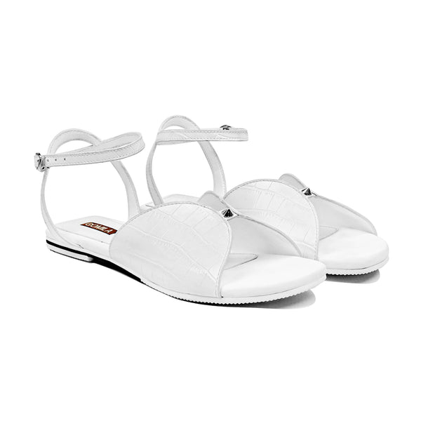 Voux - Women's White Strapped Sandal