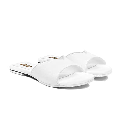 Cleo - Women's White Slipper