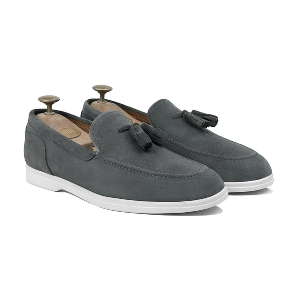Walmer - Men's Dark Grey Suede Loafer