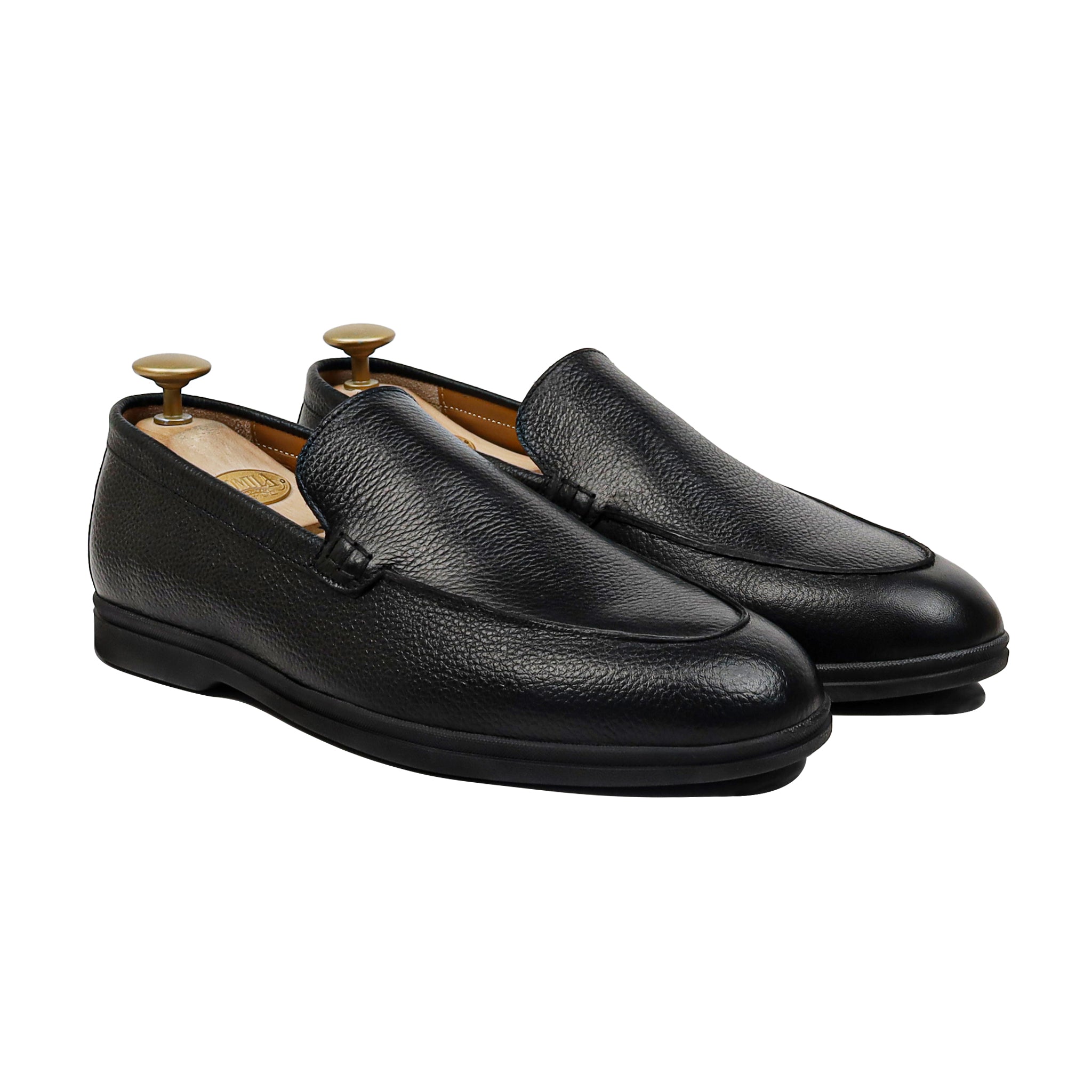 Rove - Men's Black  Pebble Grain Leather Loafer
