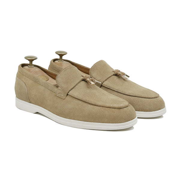Aura - Men's Camel Suede Loafer