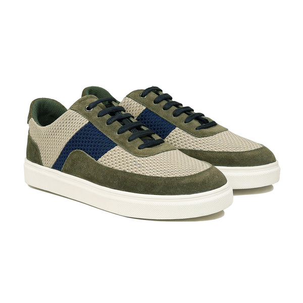 Kinetix  - Men's Beige and Olive Green Sneaker