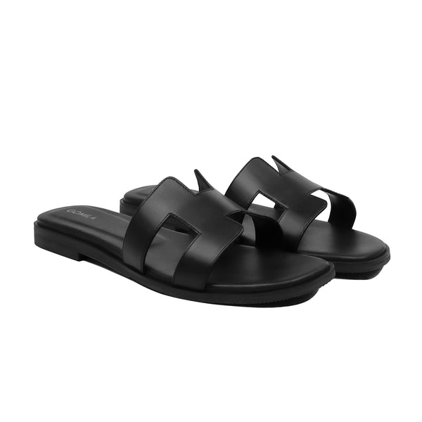 Livia - Women's Black Slipper
