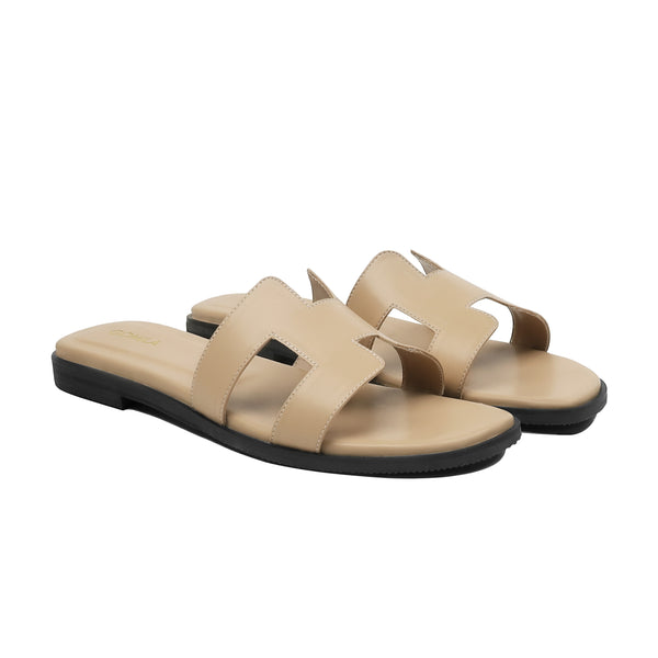 Livia - Women's Beige Slipper