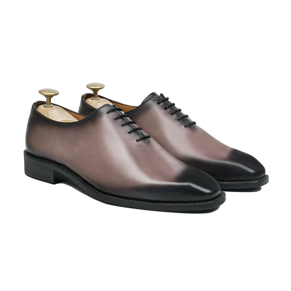 Enzo - Men's Burnished Light Purple Patina Calf Leather Wholecut Shoe - Goodyear Welted