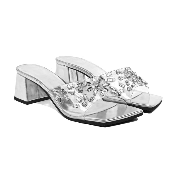 Elle - Women's Silver Heels