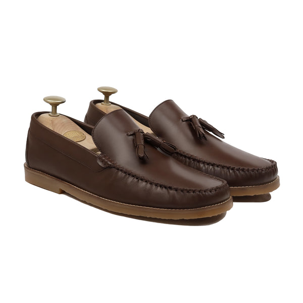 Alvero - Men's Brown Calf Leather Loafer